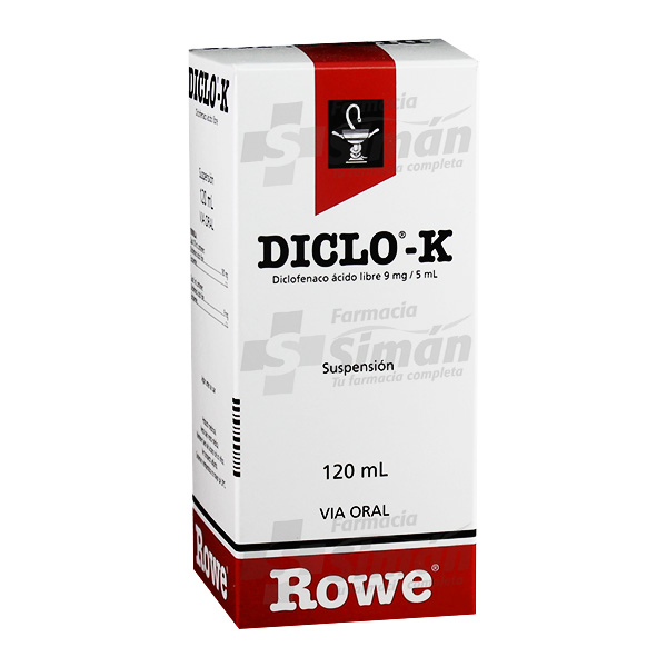 Diclo-K Susp 9Mg/5Ml X 120 Ml