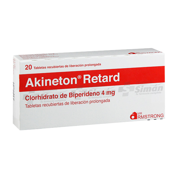 Akineton Retard 4 Mg X 20 Tabletas