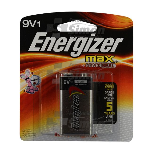 Energizer Bateria Max 9V X 1U
