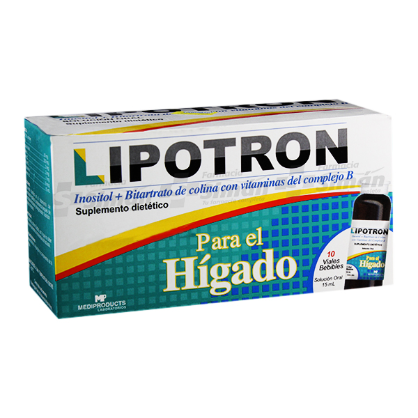 Lipotron X 10 Viales Bebibles 15Ml