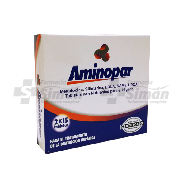 Aminopar X 30 Tabletas