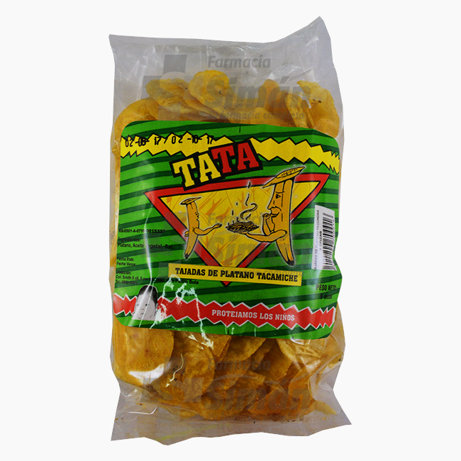 Tata Tajadas De Platano Redondas 8Onz